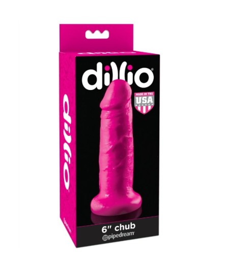 DILLIO DILDO CON VENTOSA CHUB 15.2 CM ROSA