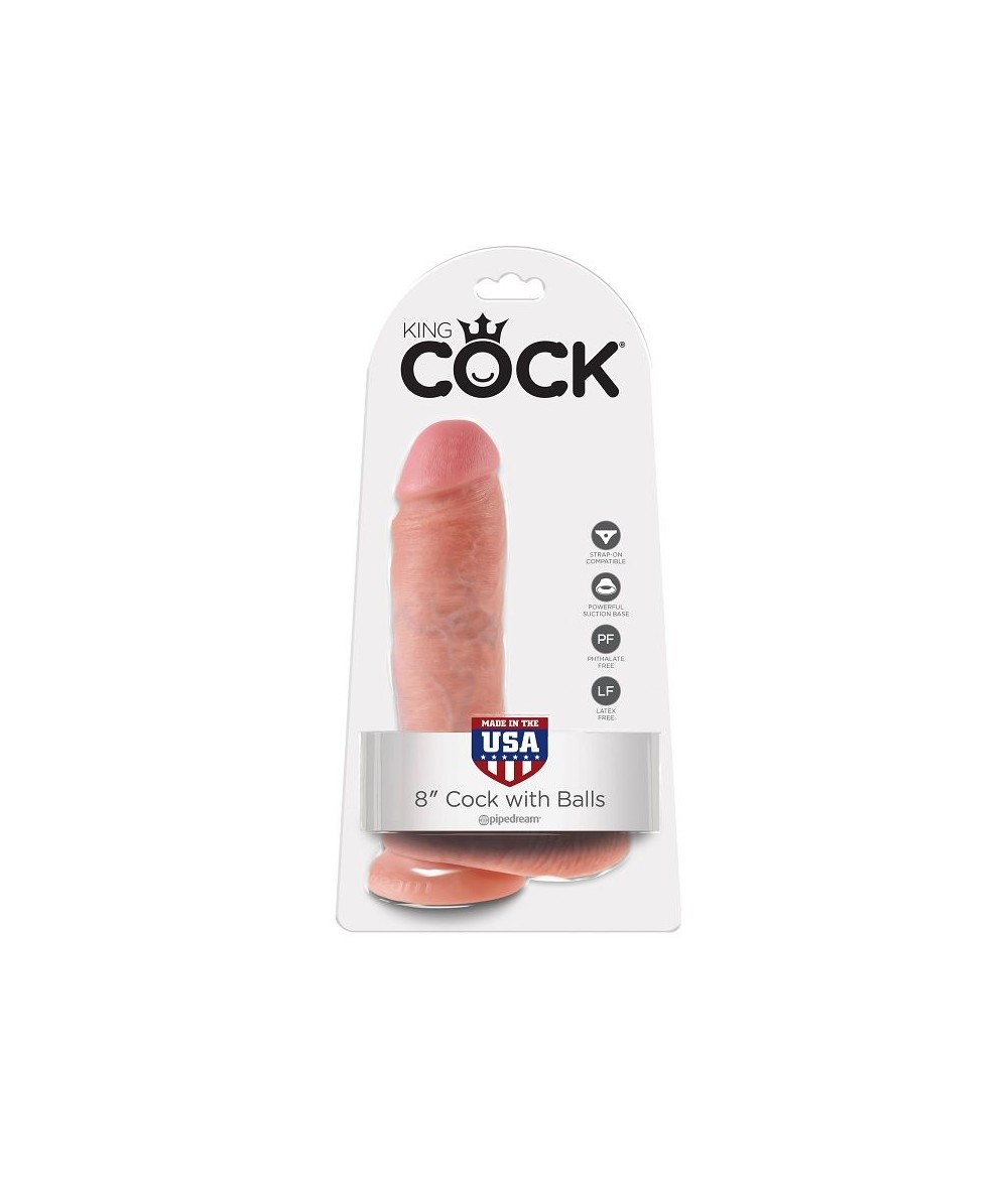 KING COCK 8" PENE REALISTICO NATURAL 20.3CM