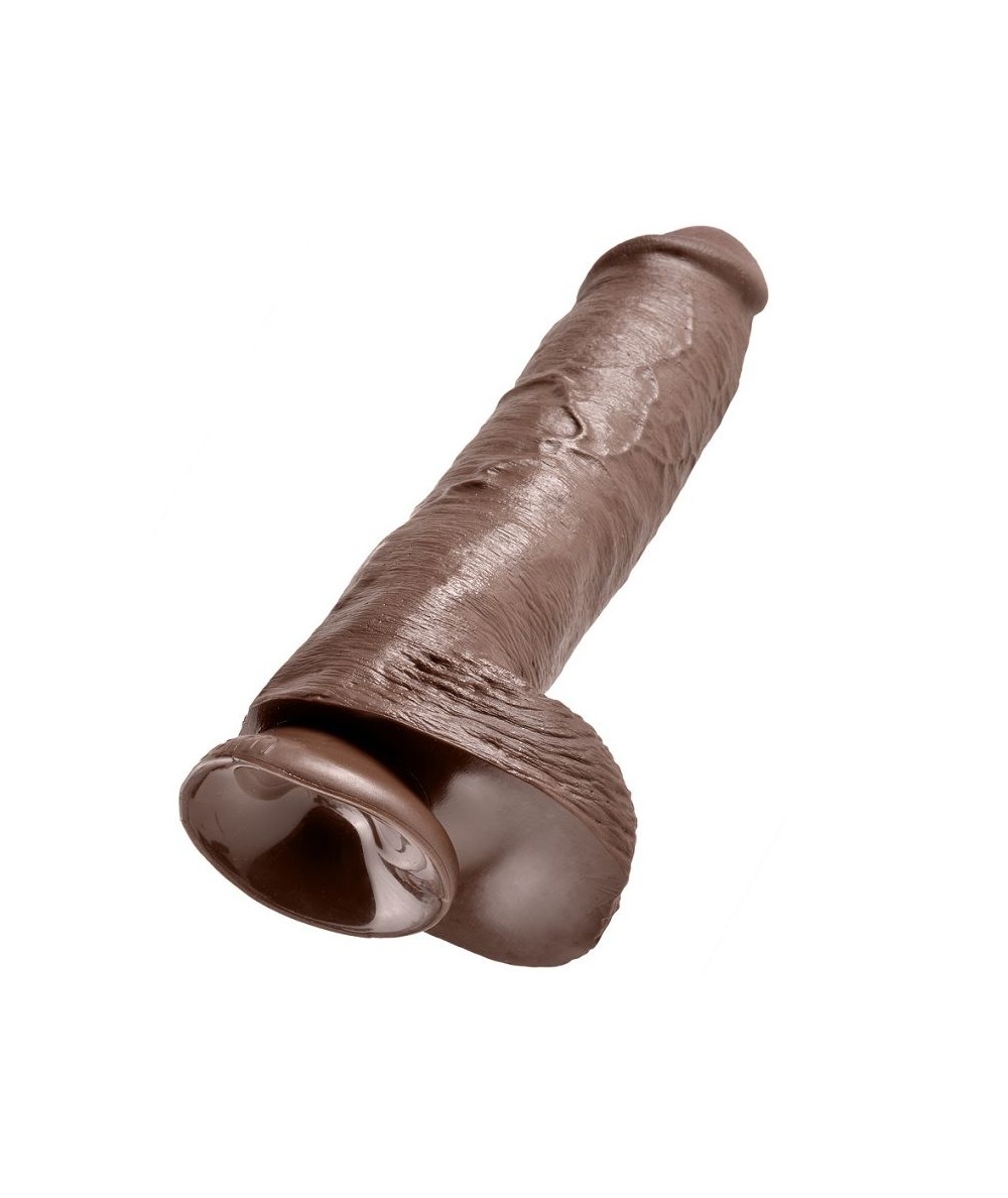 KING COCK 11" PENE REALISTICO MARRON 28 CM