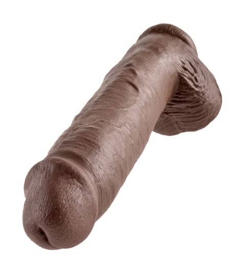 KING COCK 11" PENE REALISTICO MARRON 28 CM