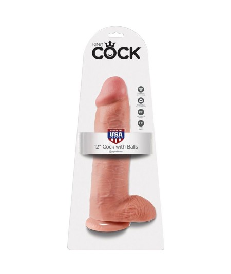 KING COCK 12" PENE REALISTICO NATURAL 30.48 CM