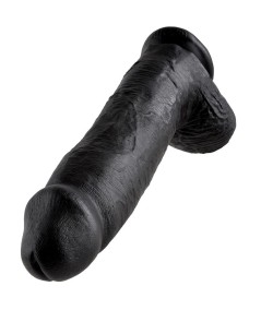 KING COCK 12" PENE REALISTICO NEGRO 30.48 CM