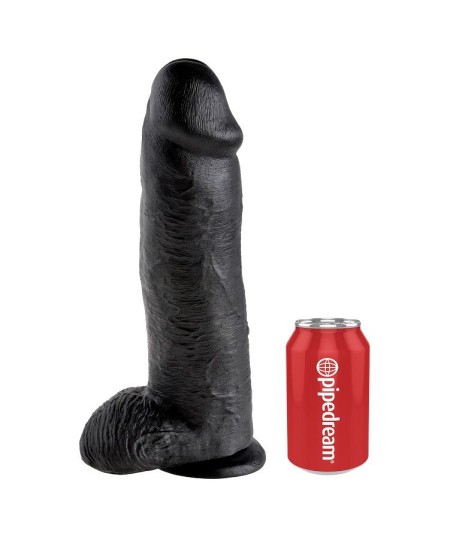 KING COCK 12" PENE REALISTICO NEGRO 30.48 CM