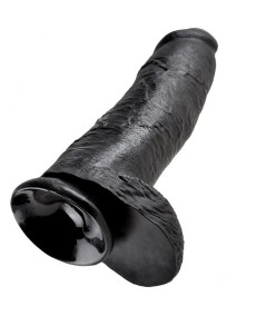 KING COCK 12" PENE REALISTICO NEGRO 30.48 CM