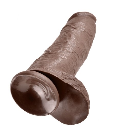 KING COCK 12" PENE REALISTICO MARRON 30.48 CM