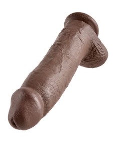 KING COCK 12" PENE REALISTICO MARRON 30.48 CM