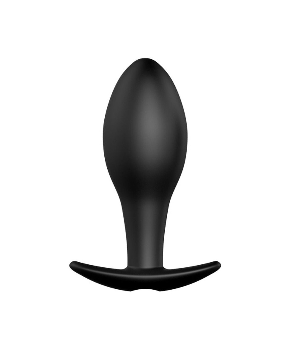 PRETTY LOVE PLUG ANAL SILICONA FORMA ANCLA 12 MODOS VIBRACION NEGRO