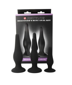 PRETTY BOTTOM - KIT INICIACION ANAL PLUGS SILICONA