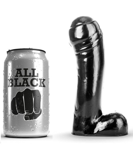 ALL BLACK - DILDO NEGRO 15 CM