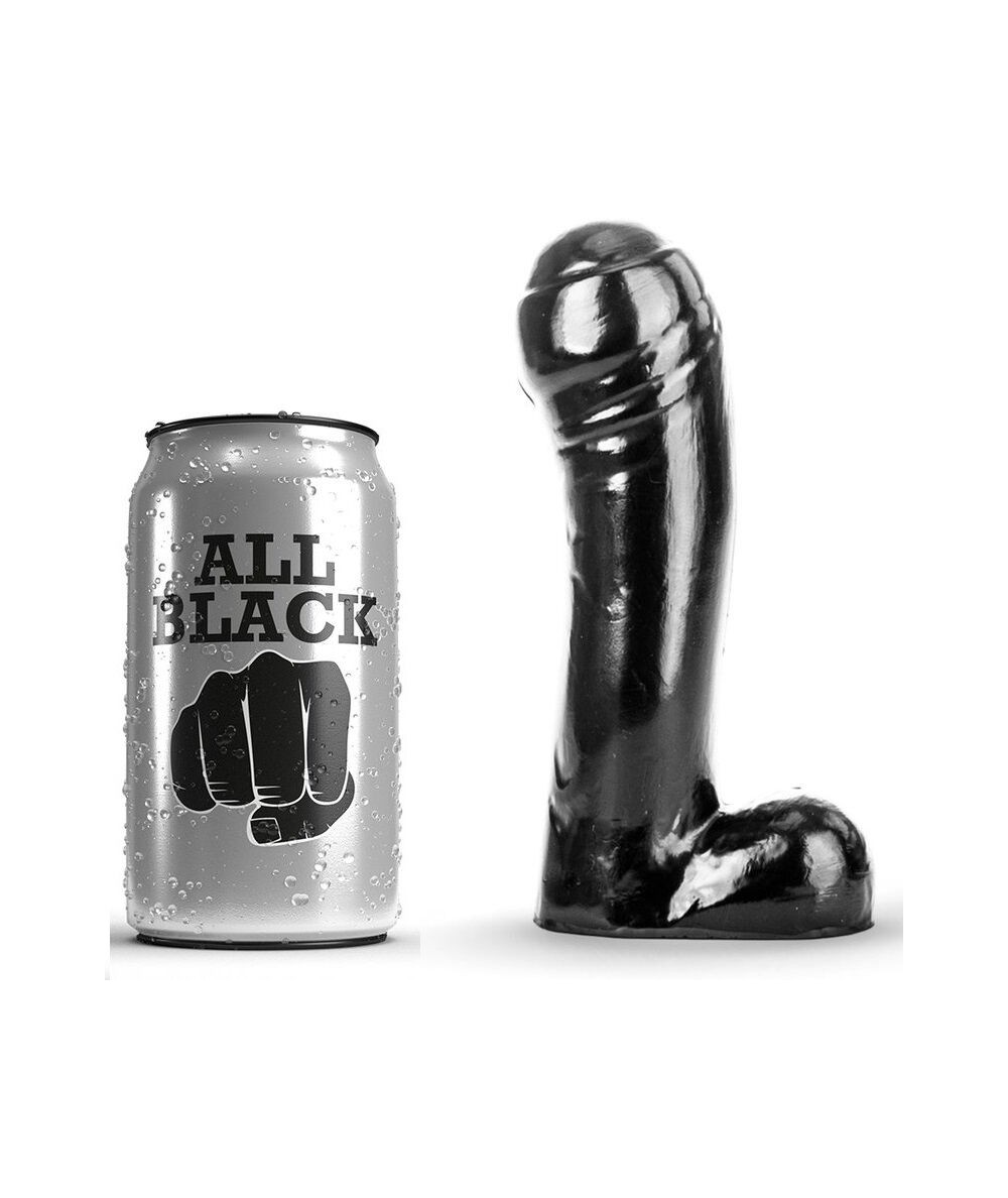 ALL BLACK - DILDO NEGRO 15 CM