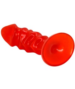 BAILE PLUG ANAL UNISEX CON VENTOSA ROJO