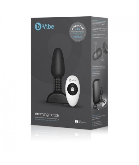 B-VIBE RIMMING CONTROL REMOTO ANAL PLUG  PETITE  NEGRO