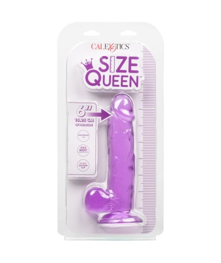 CALEX SIZE QUEEN DILDO - LILA 15.3 CM