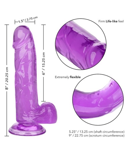 CALEX SIZE QUEEN DILDO - LILA 15.3 CM