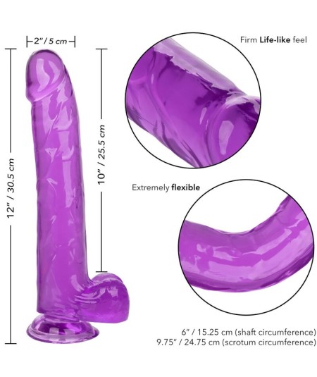 CALEX SIZE QUEEN DILDO - LILA 25.5 CM