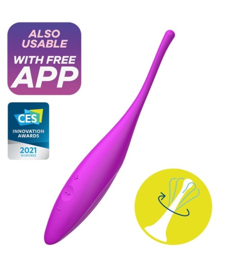 SATISFYER TWIRLING JOY ESTIMULADOR CLITORIS - FUCSIA