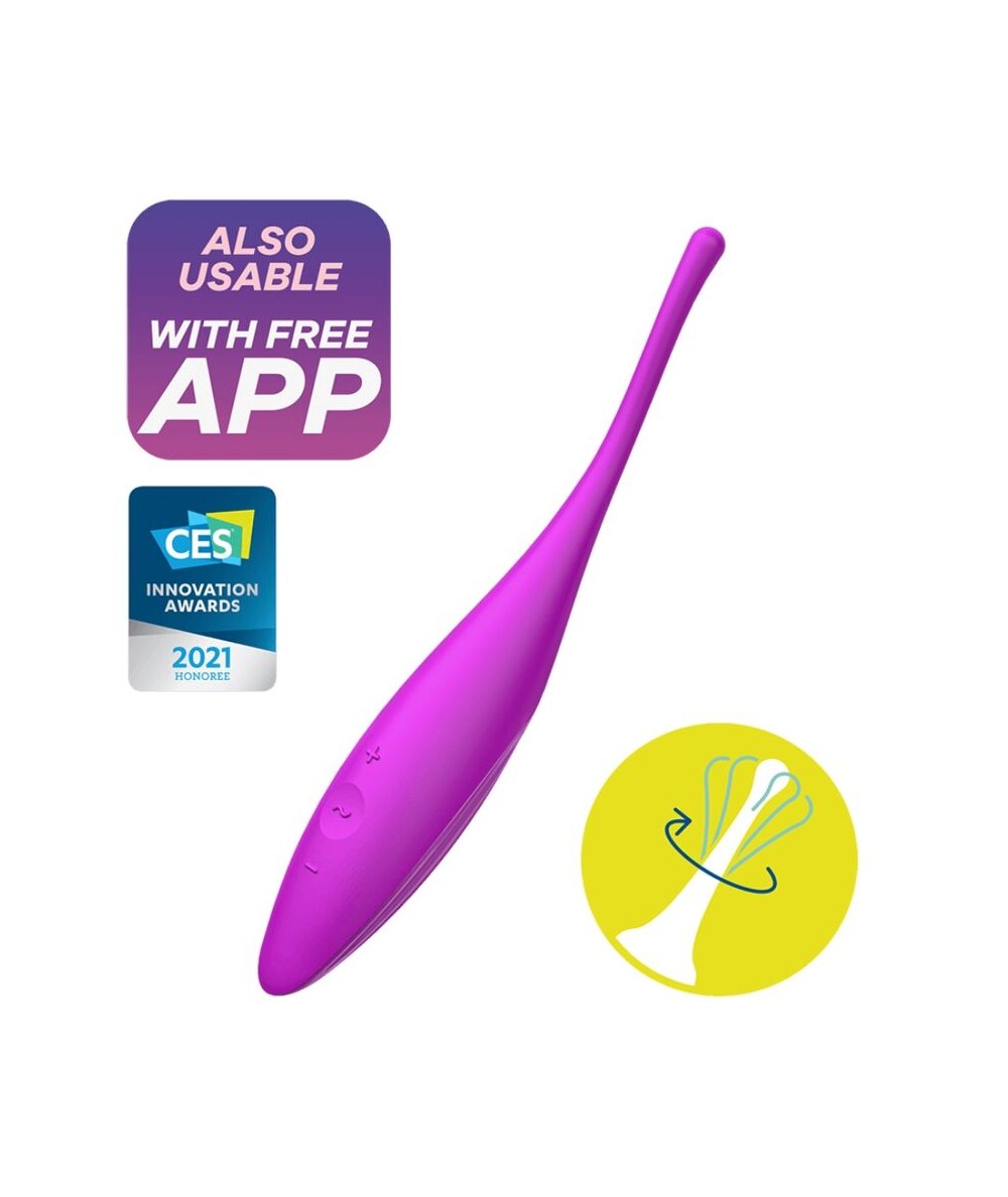 SATISFYER TWIRLING JOY ESTIMULADOR CLITORIS - FUCSIA