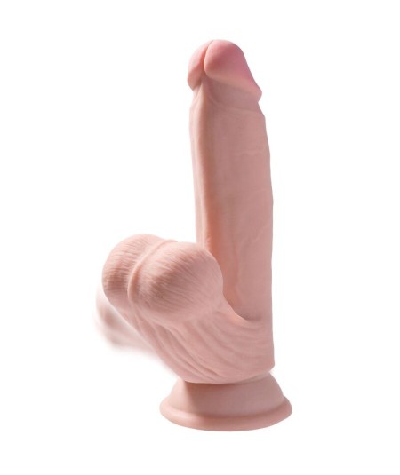 KING COCK PLUS 3D COCK SWINGING BALLS 15.2 CM - NATURAL