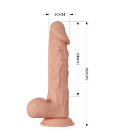 BEAUTIFUL ENCOUNTER BURAQ DILDO REALISTICO FLEXIBLE 24 CM - NATURAL