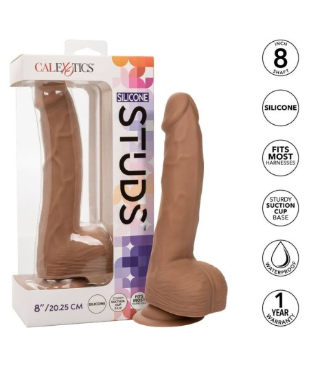 CALIFORNIA EXOTICS SILICONE STUDS 20,32 CM BROWN