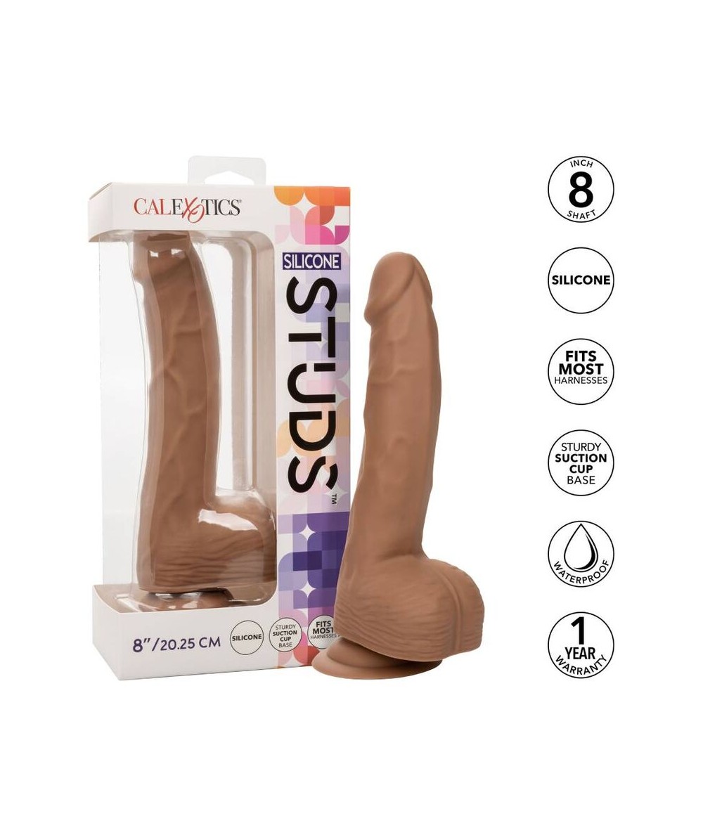 CALIFORNIA EXOTICS SILICONE STUDS 20,32 CM BROWN