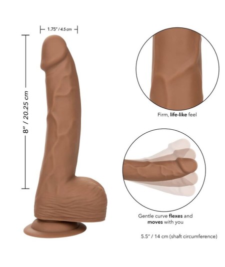 CALIFORNIA EXOTICS SILICONE STUDS 20,32 CM BROWN