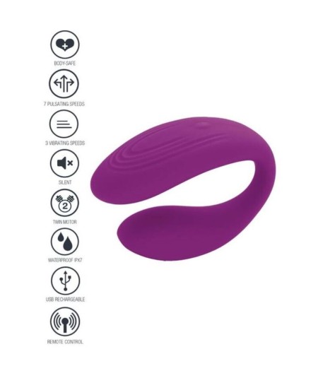 XOCOON - BOUND LOVE VIBRADOR PARA PAREJAS MORADO