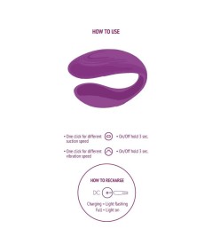 XOCOON - BOUND LOVE VIBRADOR PARA PAREJAS MORADO