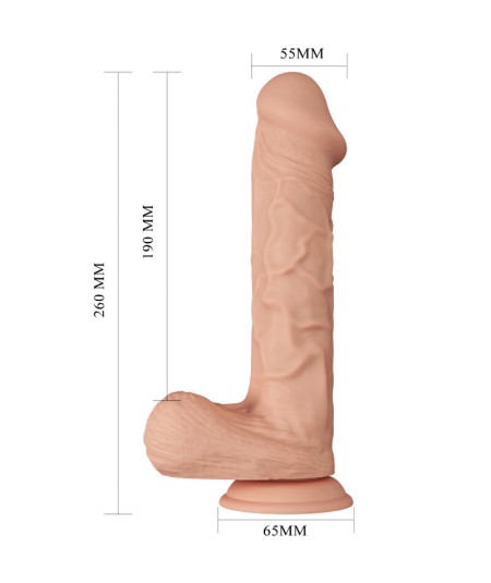 BEAUTIFUL ENCOUNTER BERGRISI DILDO REALISTICO FLEXIBLE 26 CM - NATURAL