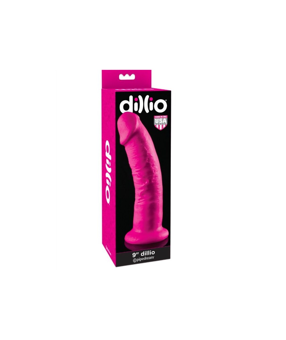 DILLIO DILDO CON VENTOSA ROSA 22.9 CM