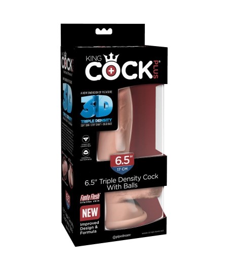 KINGCOCK DILDO TRIPLE DENSIDAD 14 CM