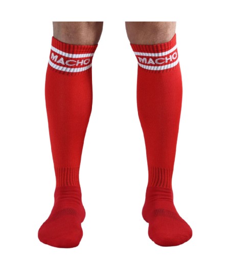 MACHO CALCETINES LARGOS TALLA UNICA ROJO