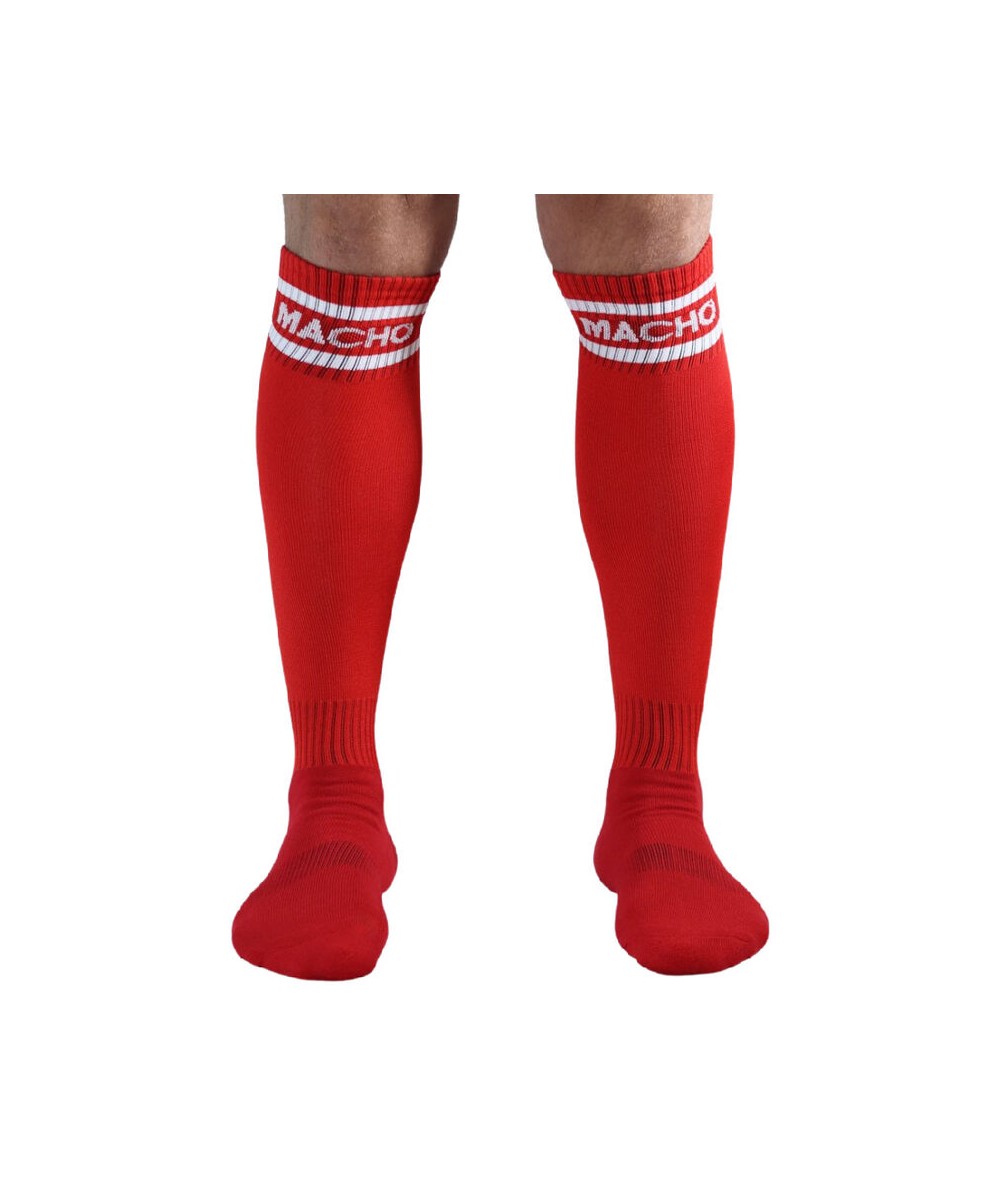 MACHO CALCETINES LARGOS TALLA UNICA ROJO