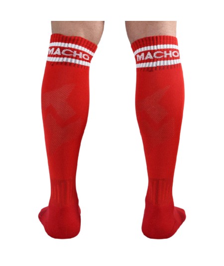 MACHO CALCETINES LARGOS TALLA UNICA ROJO