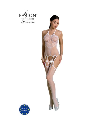 PASSION - ECO COLLECTION BODYSTOCKING ECO BS002 BLANCO