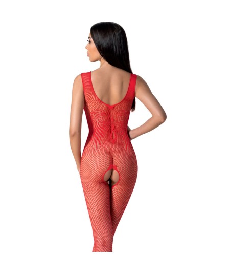 PASSION - BS098 BODYSTOCKING ROJO TALLA UNICA