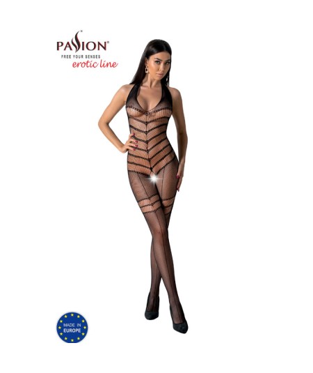 PASSION - BS100 BODYSTOCKING NEGRO TALLA UNICA