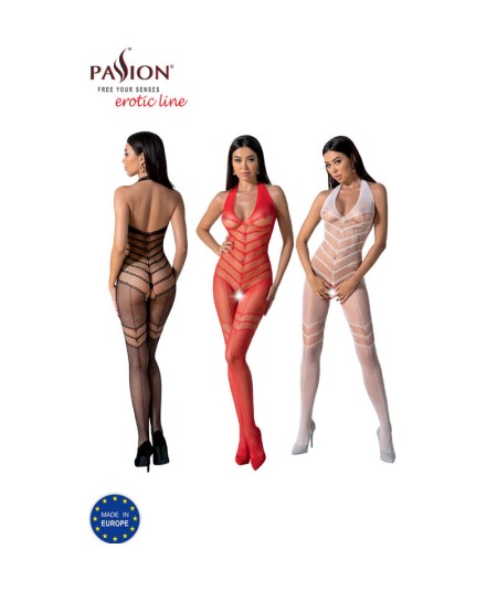 PASSION - BS100 BODYSTOCKING NEGRO TALLA UNICA