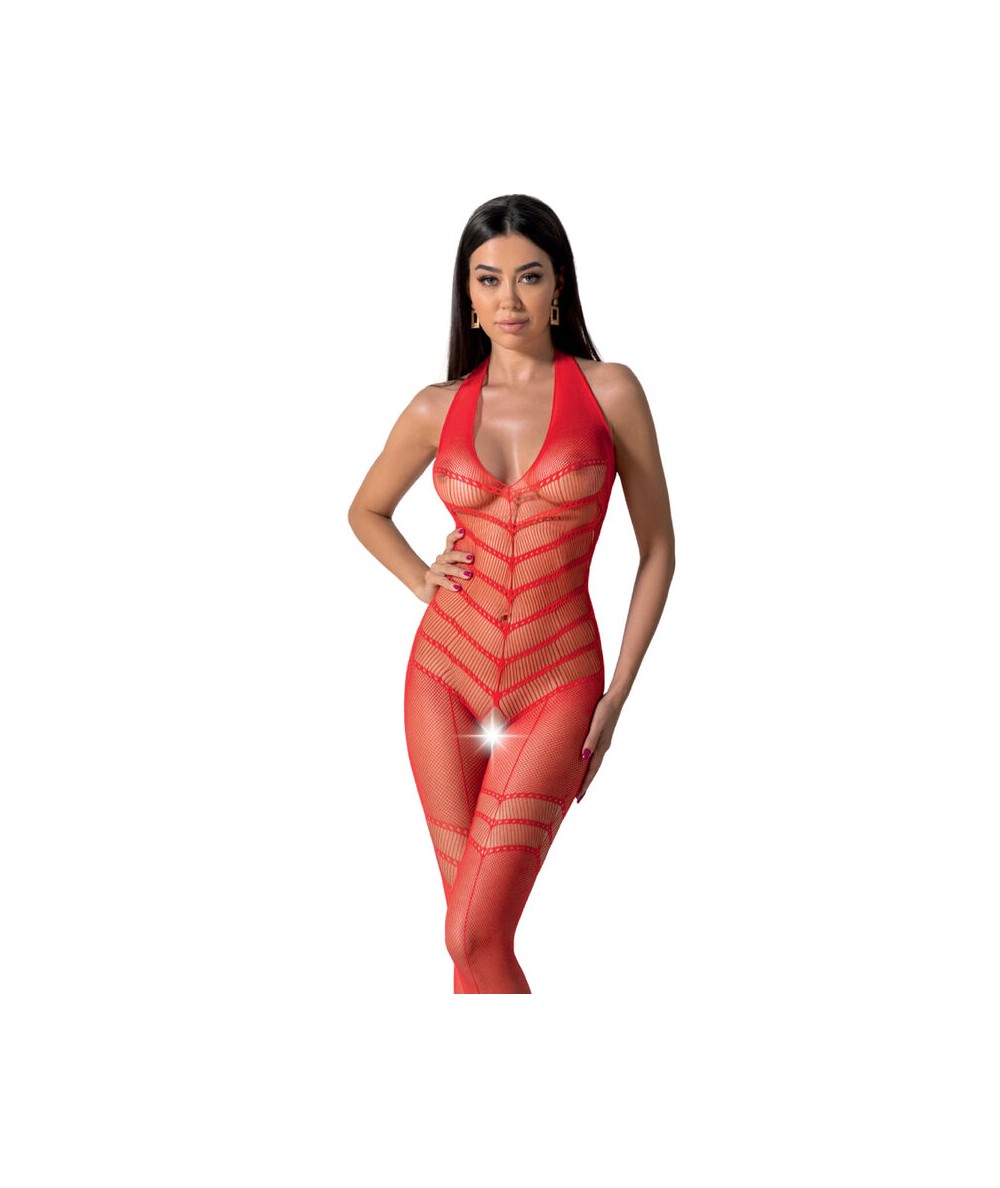 PASSION - BS100 BODYSTOCKING ROJO TALLA UNICA