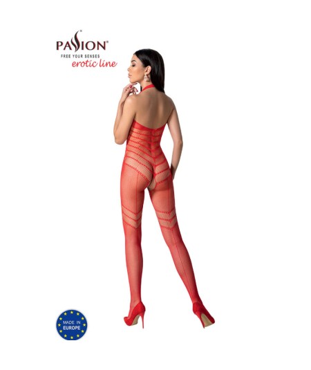 PASSION - BS100 BODYSTOCKING ROJO TALLA UNICA