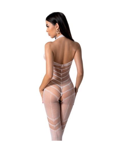 PASSION - BS100 BODYSTOCKING BLANCO TALLA UNICA