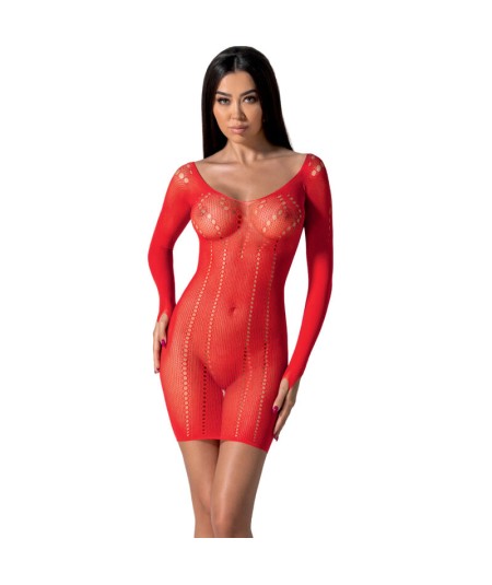 PASSION - BS101 BODYSTOCKING ROJO TALLA UNICA