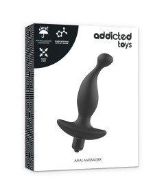 ADDICTED TOYS  MASAJEADOR ANAL CON VIBRACIÓN NEGRO MODELO 1