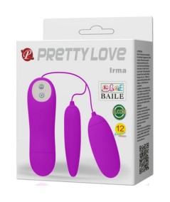 PRETTY LOVE IRMA HUEVO VIBRADOR DOBLE