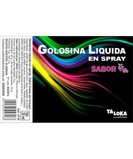 TALOKA - SPRAY GOLOSINA LÍQUIDA FRUTAS DEL BOSQUE