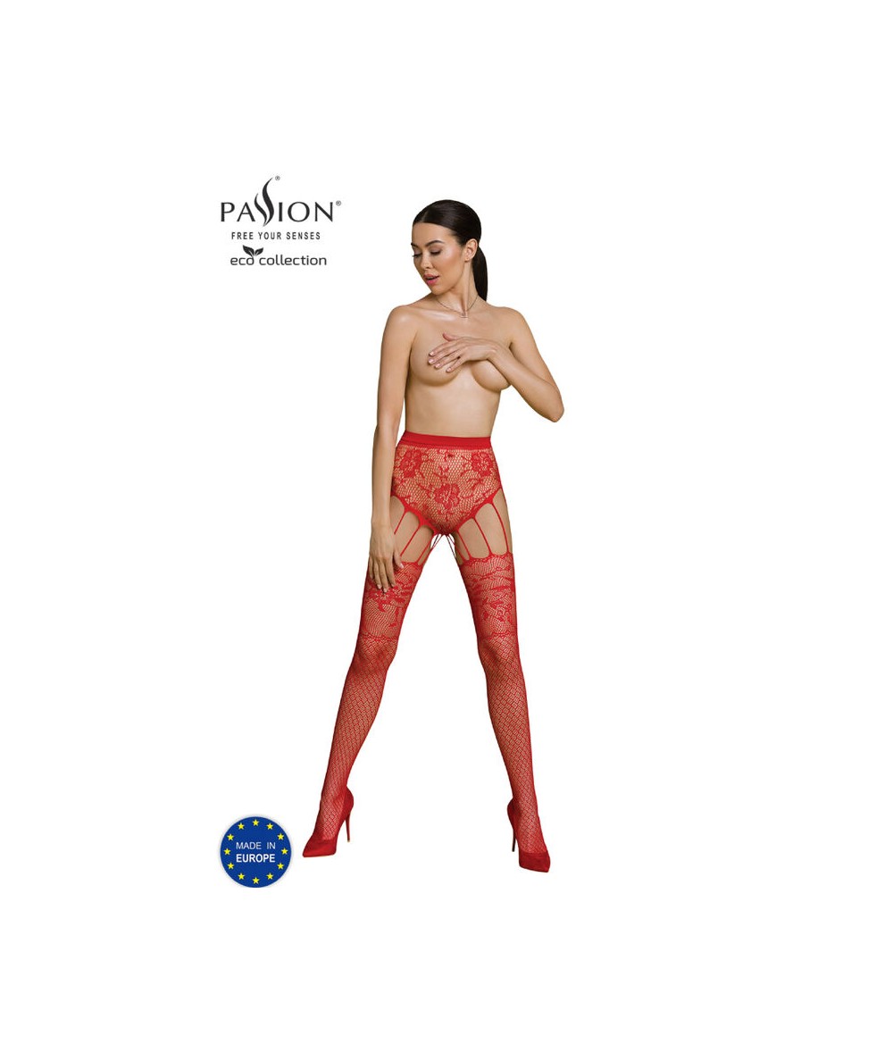 PASSION - ECO COLLECTION BODYSTOCKING ECO S004 ROJO