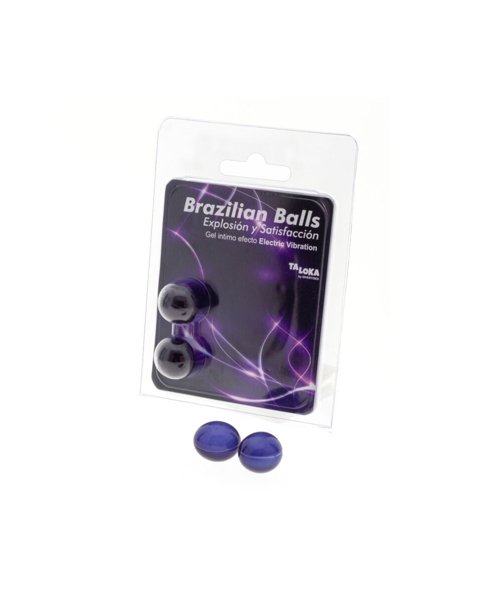 TALOKA - BRAZILIAN BALLS GEL EXCITANTE EFECTO VIBRACIÓN ELÉCTRICA 2 BOLAS