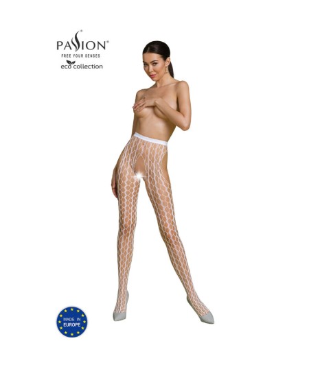 PASSION - ECO COLLECTION BODYSTOCKING ECO S007 BLANCO