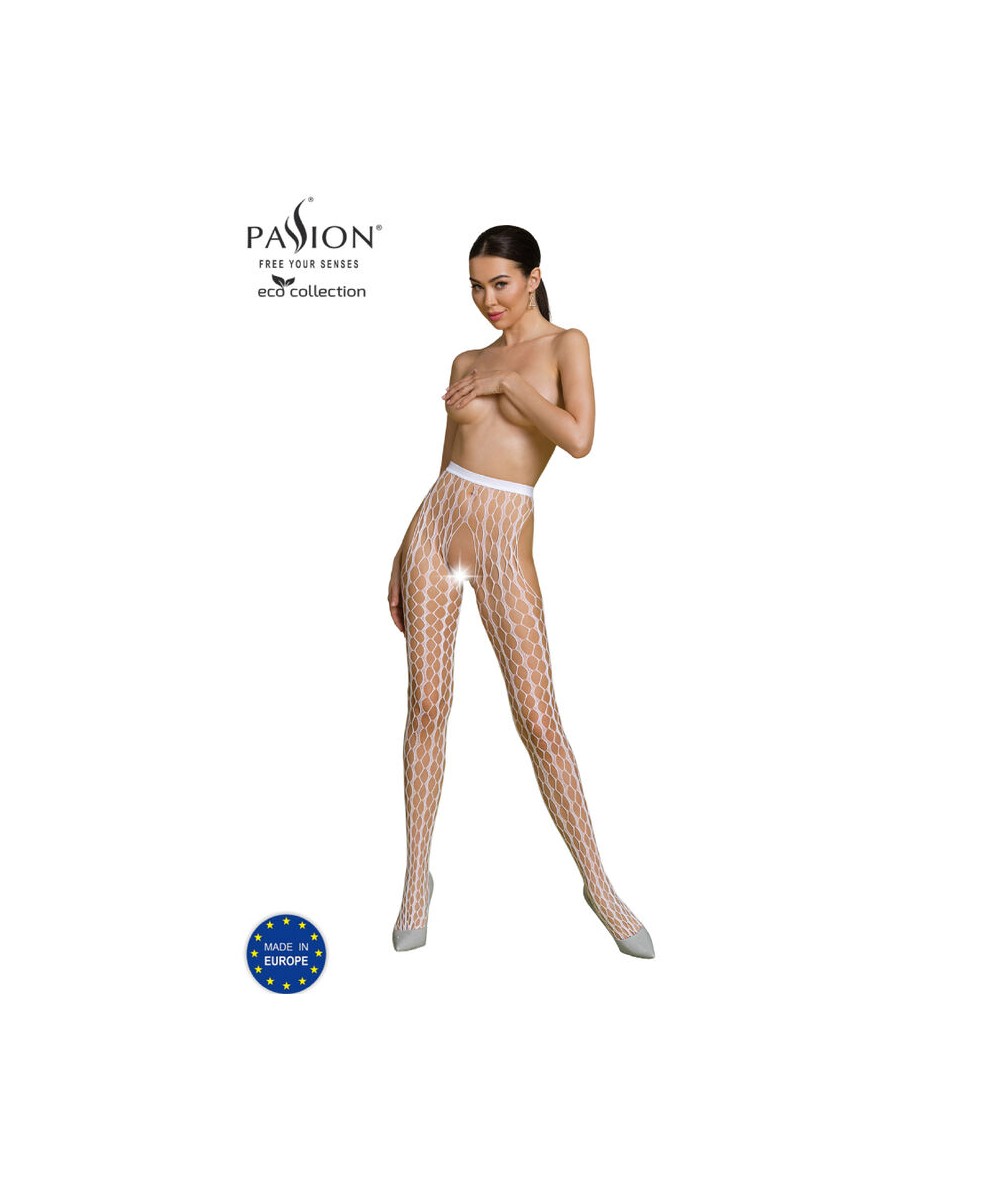 PASSION - ECO COLLECTION BODYSTOCKING ECO S007 BLANCO