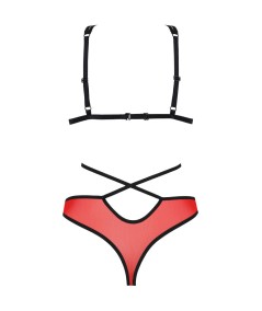 PASSION - PEONIA SET EROTIC LINE ROJO L/XL